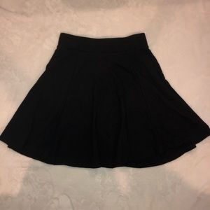 H&M Plain Black Skater Skirt